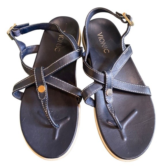 Vionic Shoes - Vionic Blue Palm Veranda Sandals 6